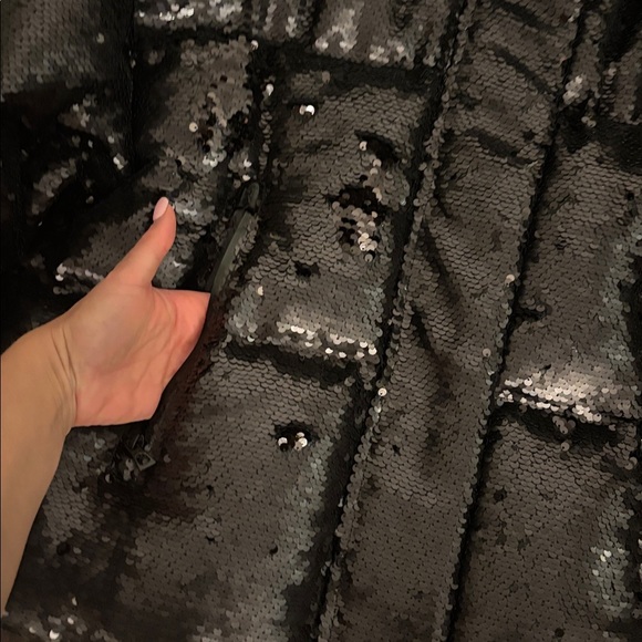 NWT Rudsak Laurence Winter Jacket black sequin, size medium - Picture 15 of 16